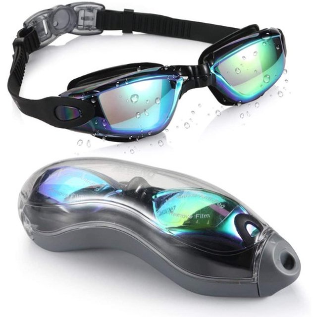 NegroHirola Goggles Para Nadar Gafas De Natación Protección Uv esquí esquí Gafas de esquí