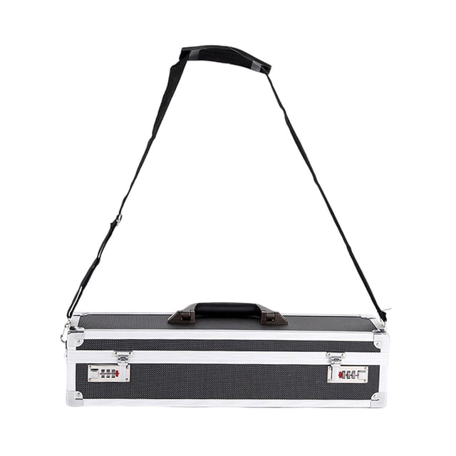 Caja de herramientas de metal,Organizador de caja de herramientas portátil Estuche para cuchillos de chef,Caja de herramientas Estuche de almacenamiento multifunción Forro de esponja,Caja de