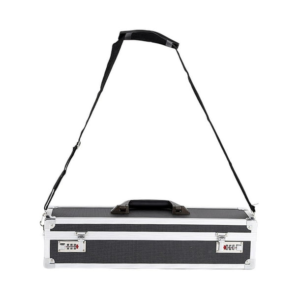 Estuche para cuchillos de chef, soporte para cuchillos, caja con cerradura, marco de aleación de aluminio, maletín ligero antiarañazos, estuche para