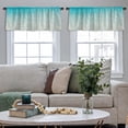 thumbnail image 4 of LALILO Kitchen Curtain Valance Tropical Beach Water Beach Rod Pocket Window Curtain 52"x 18" Set of 2, 4 of 5