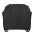 thumbnail image 5 of New Pacific Direct Grandora Top Grain Leather Accent Arm Chair in Stolm Black, 5 of 10
