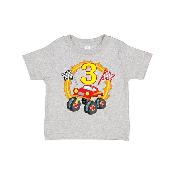 Inktastic Monster Truck 3rd Birthday Boys or Girls Toddler T-Shirt