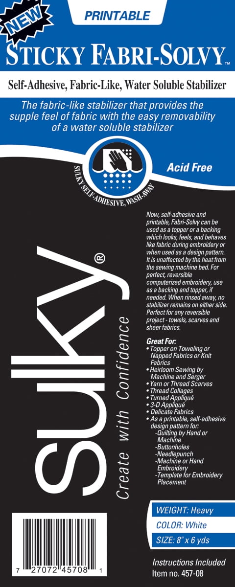 Sulky Fabri-Solvy Stabilizer, 8' X 6 Yd