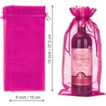 thumbnail image 2 of BUZIFU 30pcs Organza Wine Bags 15 * 6" Wine Bottle Gift Bags Party Wine Bottle Gift Wrapping with Drawstring Reusable Wine Bottle Cover Bags for Wine Champagne Wedding Christmas Party Favors, 2 of 7