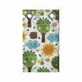 thumbnail image 1 of Cartoon Hanging Pocket Organizer, Illustration of and Smiling Kawaii Nature Bees Trees Flowers Clouds Sun Forest, Printed Polyester Storage Bag with Pockets, 9" x 27", Multicolor, 1 of 2