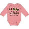 thumbnail image 3 of Inktastic It's the Most Wonderful Time of the Year Fun Christmas Trees Boys or Girls Long Sleeve Baby Bodysuit, 3 of 5