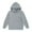1#Grey, variant on Kiijoy Girls Casual Hoodie Solid Unisex Cozy Hooded Sweatshirt Kids Cotton Pullover Shirt
