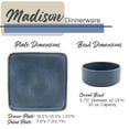 thumbnail image 2 of Tabletops Gallery 12 Piece Madison Dinnerware Set in Speckled Grey, 2 of 11