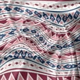 thumbnail image 5 of Ambesonne Ethnic Window Valance, Pattern Triangles, 54" X 18", Pale Pink Dark Blue, 5 of 5