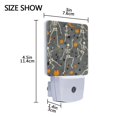 thumbnail image 4 of Yayeee LED Night Light for The Home Plug in With Light Sensors 2 Pack, Halloween Dancing Skeleton, 4 of 6
