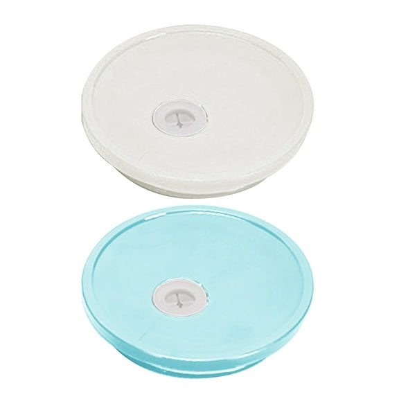 HomeLife 2/10 Pcs Acrylic Lids for 16 Oz Glass Cups Thickened Good Sealing with Straw Hole Easy to Clean Glass Mug Lid
