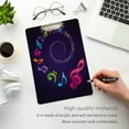 thumbnail image 5 of FMSHPON Colorful Music Notes Purple Clipboard Hardboard Wood Nursing Clip Board and Pull for Standard A4 Letter 13x9 inches, 5 of 8