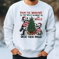 thumbnail image 3 of From the Windows to the Walls Deck These Halls Raccoon Christmas Sweatshirt – Funny Holiday Sweater, Cute Cozy Winter Pullover Gift, 3 of 5