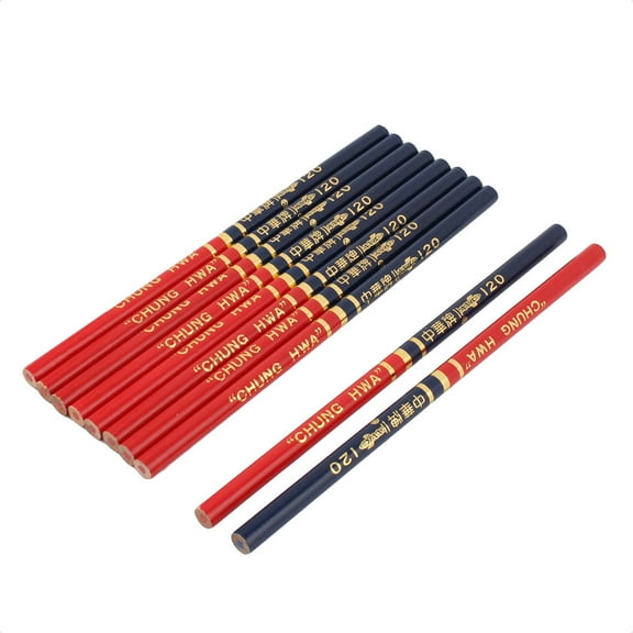 10 Pieces Red and Blue Pencils Checking Pencils for Checking Map Coloring