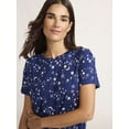 thumbnail image 4 of Joyspun Women's Sleep Top and Pants Pajama Set, 2-Piece, Sizes XS-3X, 4 of 5