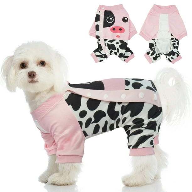 QBLEEV Dog Pajamas Jumpsuit Dog Pjs Clothes Apparel Onesies for Small