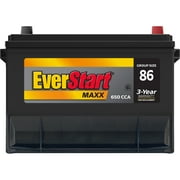 EverStart Maxx Lead Acid Automotive Battery, Group Size 86 12 Volt, minimum 630 CCA