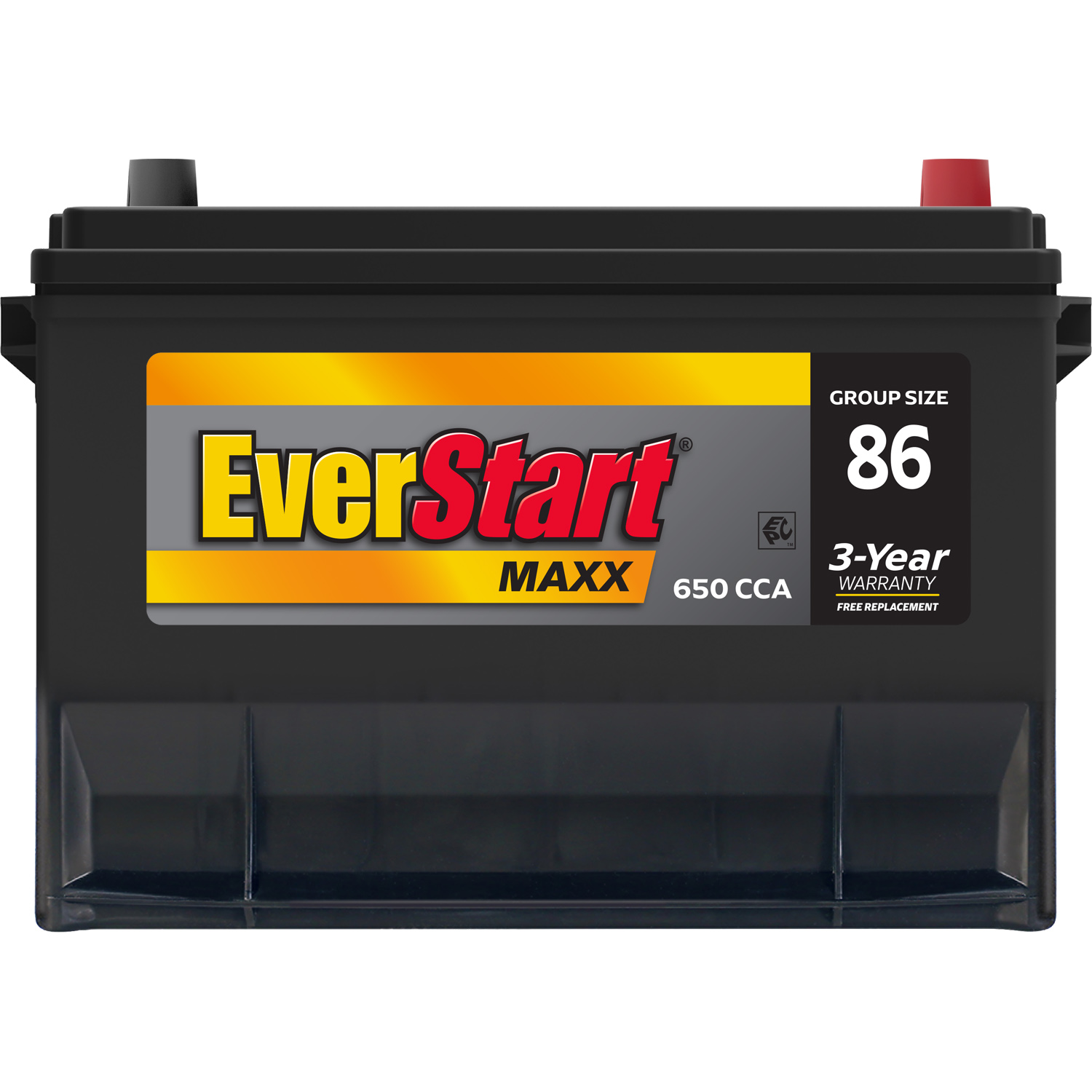 EverStart Maxx Lead Acid Automotive Battery, Group Size 86 12 Volt, 650 CCA - image 3 of 7