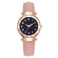 thumbnail image 3 of Resicozy Women Watches Quartz Watch Round Casual Lightweight Wrist Watches Easy Reader Watch with Leather Strap 2026 Pink, 3 of 4