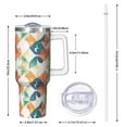 thumbnail image 2 of Modern 40oz Tumbler– Stainless Steel Insulated Tumbler with Handle and Straw, Large Capacity Travel Cup for Hot & Cold Drinks, 2 of 7
