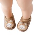 thumbnail image 3 of WERYOUNG Boys Girls Baby Socks Shoes Toddler Shoes Floor Socks Shoes Cartoon Bear Outwear, Coffee, 2-3 Years, 3 of 5