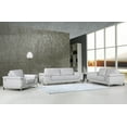 thumbnail image 1 of 96" Lovely Light Gray Leather Sofa Set, 1 of 1