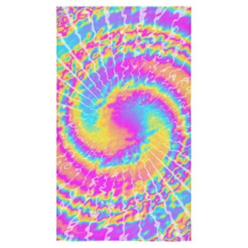 ZKGK Tie Dye Hand Towel Bath Bathroom Shower Towels 16'x28'(One side) Home Outdoor Travel Use