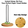 thumbnail image 7 of jQMUHLC Wooden Paper Towel Holder Countertop Kitchen Towel Holder Free Standing with Non-Slip Base,Minimalist Modern Style for Bathroom,Kitchen, Living Room,Office, 7 of 7