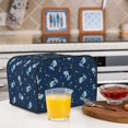 thumbnail image 5 of Rateoe Space Dinosaur Pattern Toaster Covers 4 Slice Wide Slot,Bread Machine Cover,Bread Dust Cover & Fingerprint Protection,Appliance Covers, 5 of 6