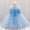 Blue, variant on Herrnalise Toddler Girls Temperament Flowers Pearl Cute Net Yarn Birthday Party Gown Dresses Flash picks