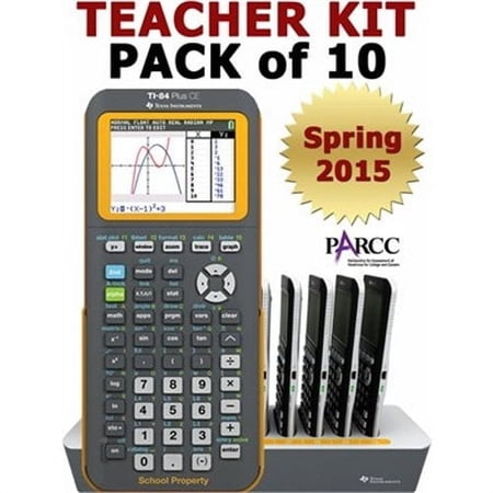 Texas Instruments TI-84 Plus CE Graphing Calculators, Python, Teacher Pack of 10