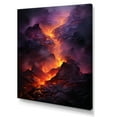 thumbnail image 2 of Designart "Glowing Heart Of The Volcano" Volcano Wall Art Living Room, 2 of 7