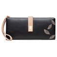thumbnail image 1 of Cartera para mujer con tres pliegues, estilo retro esmerilado, tipo tarjetero, multifuncional, portátil, tipo clutch largo, 1 of 5