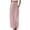 Pink, variant on HAiming Women's Wide Leg Pants Casual Loose Drawstring Elastic High Waisted Palazzo Lounge Trousers with Pockets