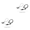thumbnail image 2 of Inteprter 1 Pin 2.5mm Wired Ergonomic Part Headphone Clip Lapel Replacing Button with Operation Earpiece Earphone Microphone 2piezas, 2 of 4