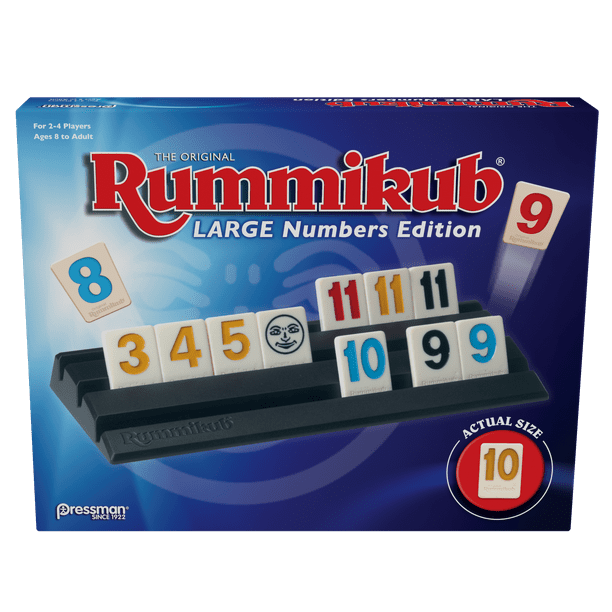 Rummikub Large Number Edition The Original Rummy Tile Game Walmart Com Walmart Com
