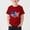 Red, variant on NAISIBABY Boys 4th of July T-Shirt, Summer Fashion Crewneck Short Sleeve Kids Patriotic Tee White Size 12