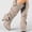 Beige, variant on Women's Boots High Heel Boots For Women Retro Booties Tapered Heel Boots Shoes