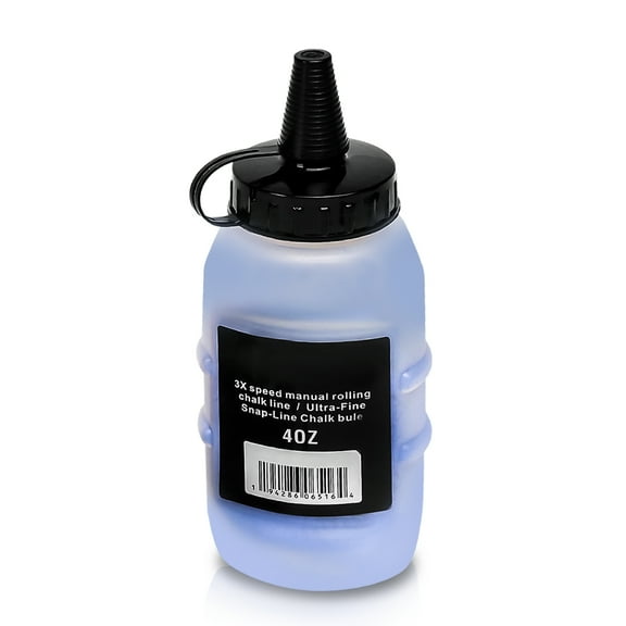 High Visibility Chalk Bottle – 10.5 oz, Marking Chalk for Wood, Stone, Concrete Wallboard, Blue