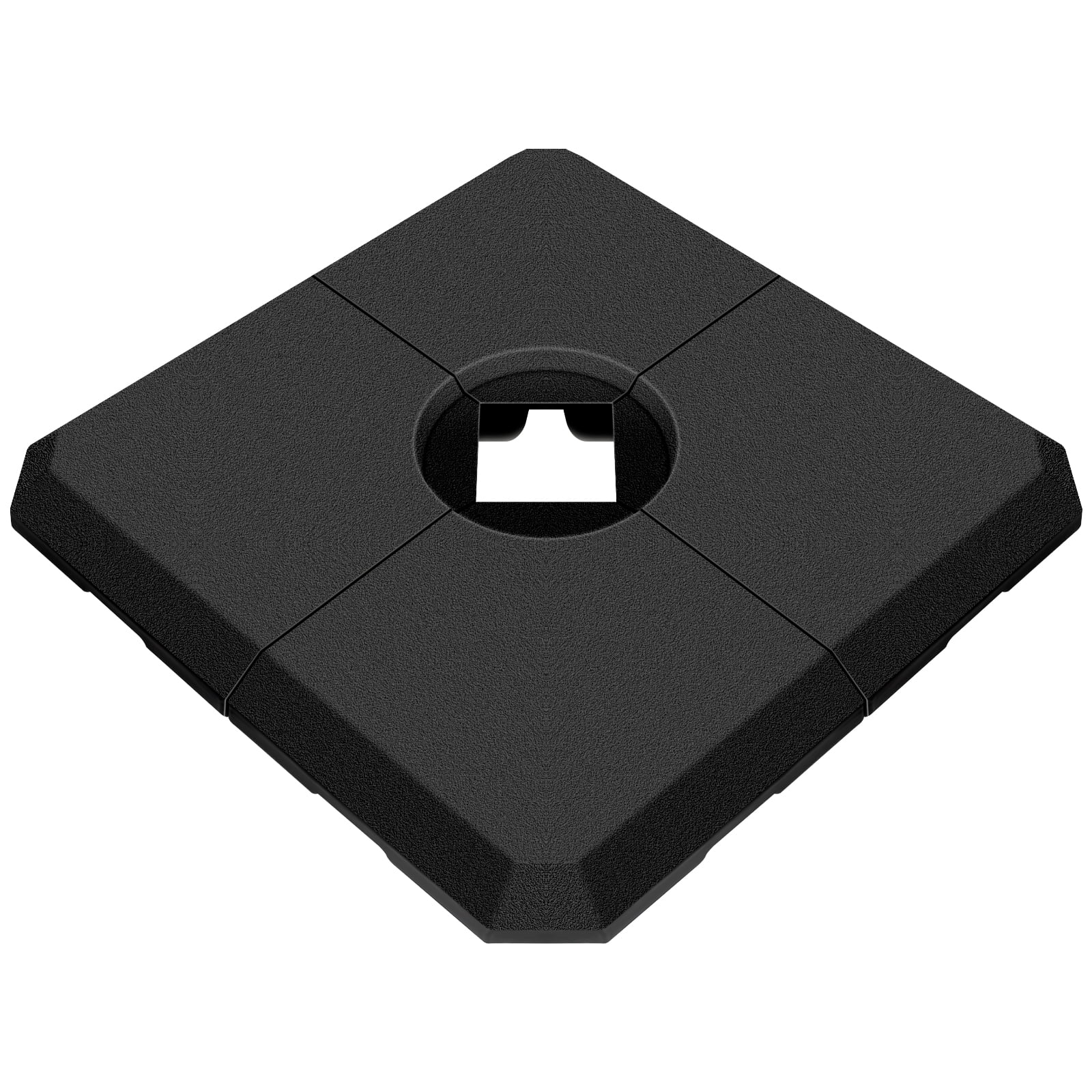 353lb Capacity Water Sand Cantilever Offset Patio Umbrella Stand Square Base, Offset Umbrella Base, Outdoor Umbrella Stand for Garden Patio Umbrellas, Black