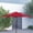 Red, variant on Merrick Lane Teal 9' Round UV Resistant Outdoor Patio Umbrella With Height Lever And 33° Push Button Tilt