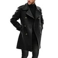 thumbnail image 2 of Mens Casual Fashion Comfortable Loose Solid Color Long Coat, 2 of 5