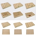 thumbnail image 4 of Jewelry Box Display Tray Earrings Holder Flax Fine Workmanship Organizer Necklace Mount Multipurpose Rings Rack 24 Plates, 4 of 6
