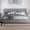 Gray, variant on MAYEERTY King Size Upholstered Platform Bed with Vertical Stripe Headboard & Spacious Underbed Storage, Sturdy Frame