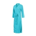 thumbnail image 2 of Richie House Bathrobe Kimono Women's Cotton Robe Long Belted Dressing Gown Lounge Night Spa RHW2824-L-L, 2 of 3
