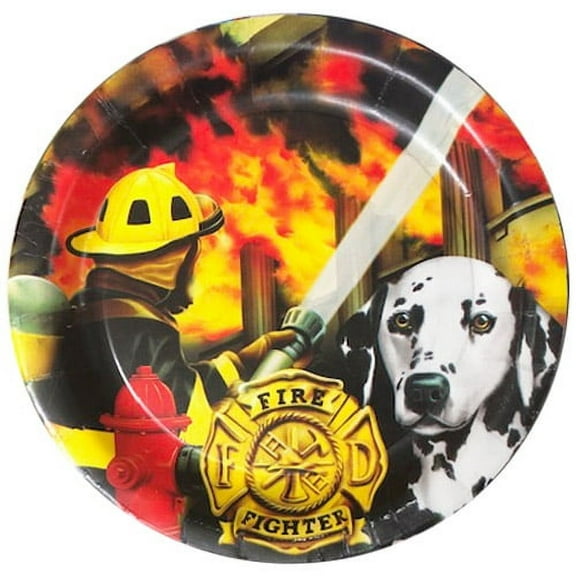 Rescue Vehicles 'Heroes in Action' Large Paper Plates (8ct)