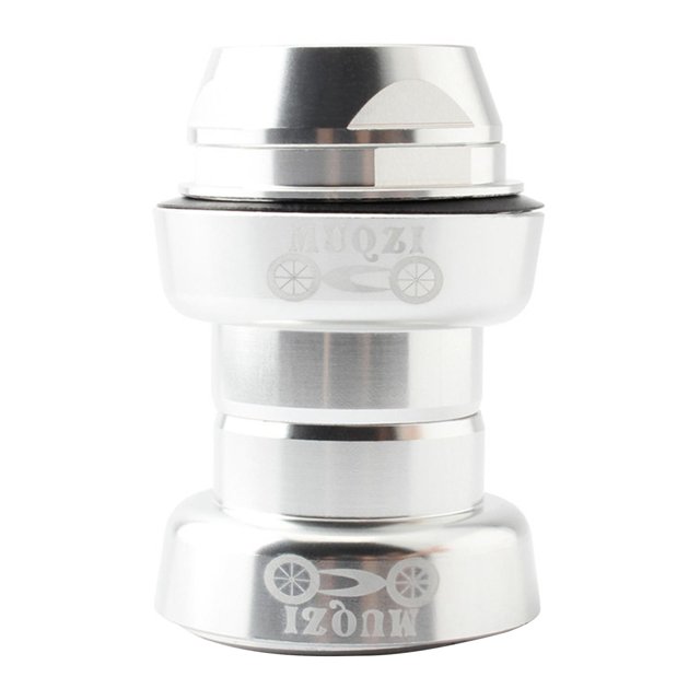 Almencla 1 Pieds' Tige de Casque Filetée de Vélo Remplacement de Couronne de Casque Roulement Bol Argent