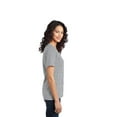 thumbnail image 3 of Port & Company Ladies Essential Ring Spun Cotton T-Shirt, Athletic Heather, XS, 3 of 6