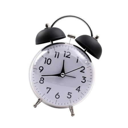 Double Bells Vintaged Alarm Clock For Deep Sleepers Loud Alarms Twin Bells Desk Decoration