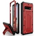 thumbnail image 1 of ArmadilloTek Vanguard Case Compatible with Samsung Galaxy S10+ Plus Military Grade Full-Body Rugged with Built-in Kickstand [Screenless Version] - Red, 1 of 5